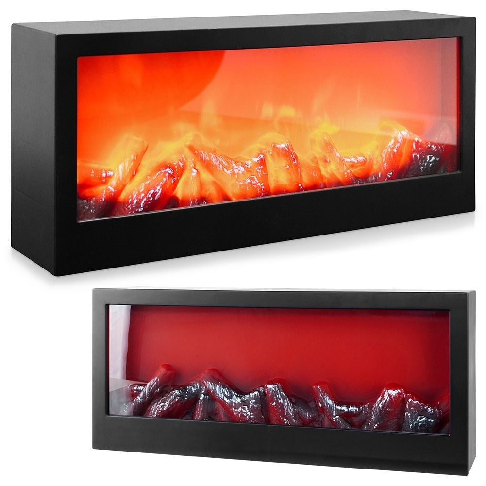 Electric fireplace with LED light for a cozy atmosphere