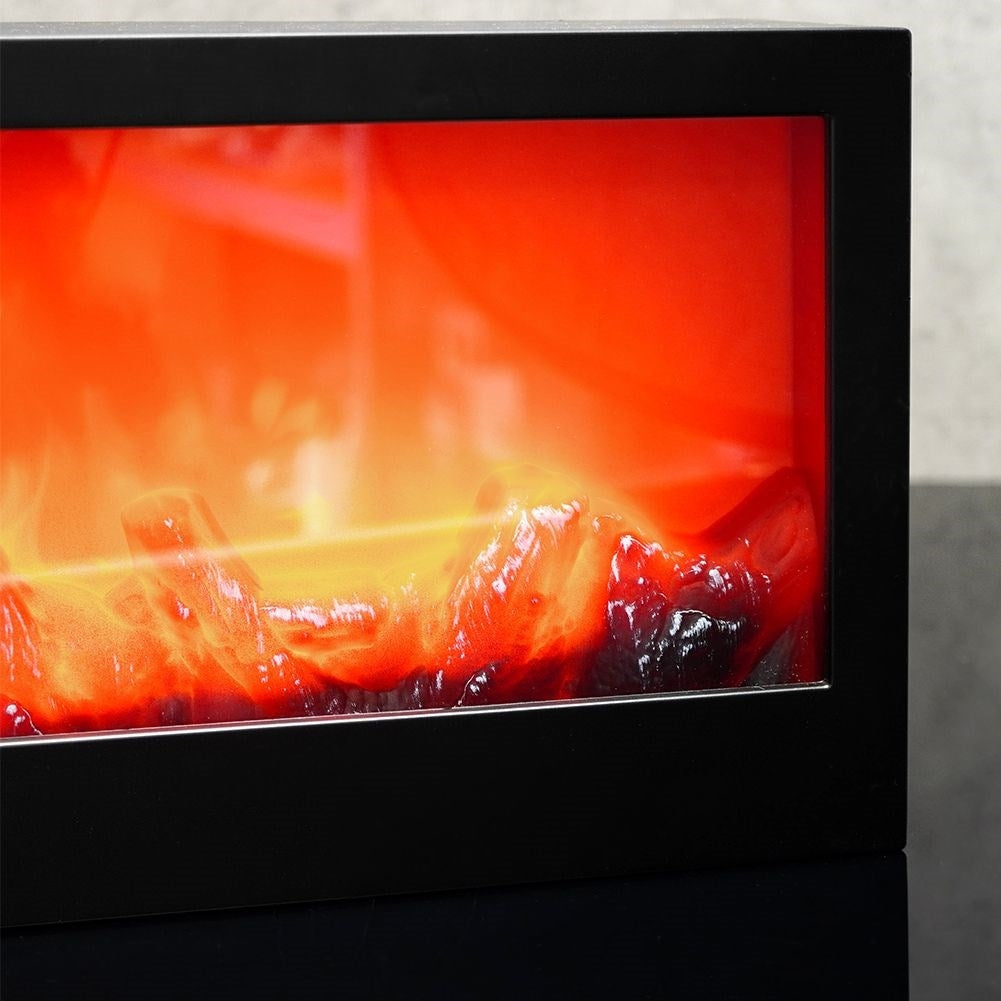 Electric fireplace with LED light for a cozy atmosphere