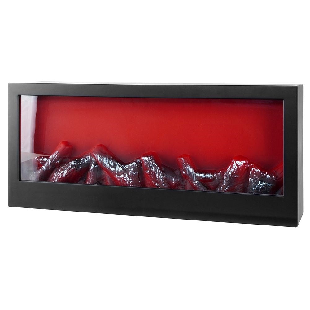 Electric fireplace with LED light for a cozy atmosphere