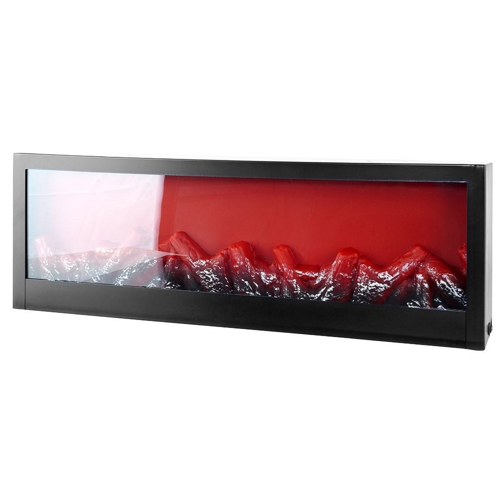 Electric fireplace with LED lights and realistic flames