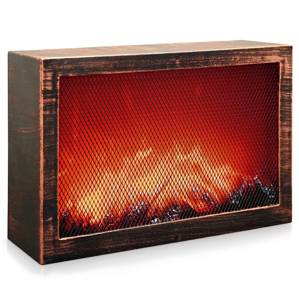 Electric fireplace with realistic LED flames