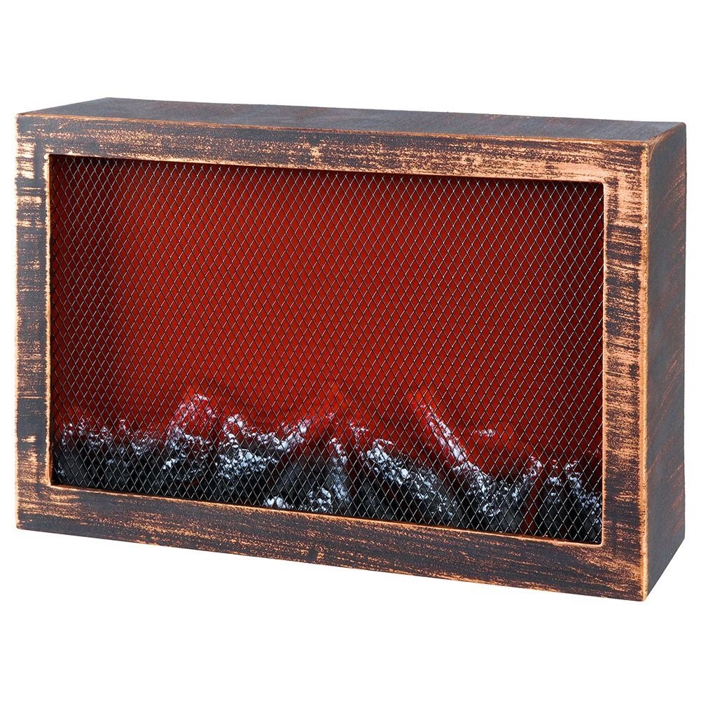 Electric fireplace with realistic LED flames
