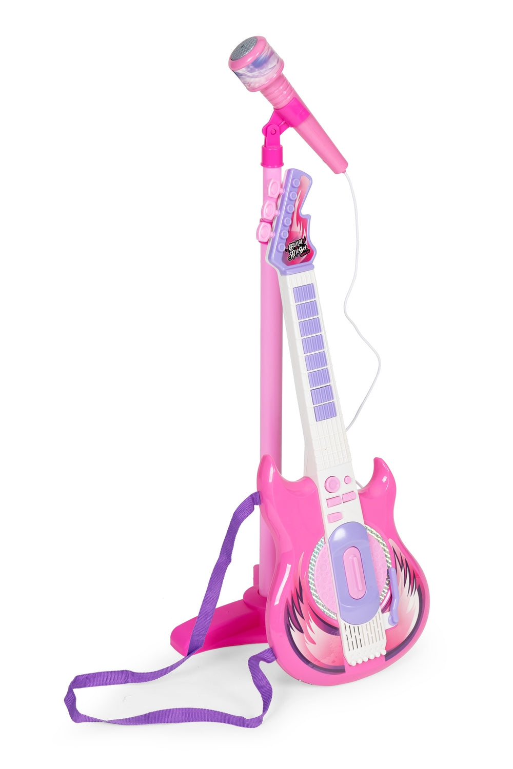 Electric guitar microphone stand set for children mp3