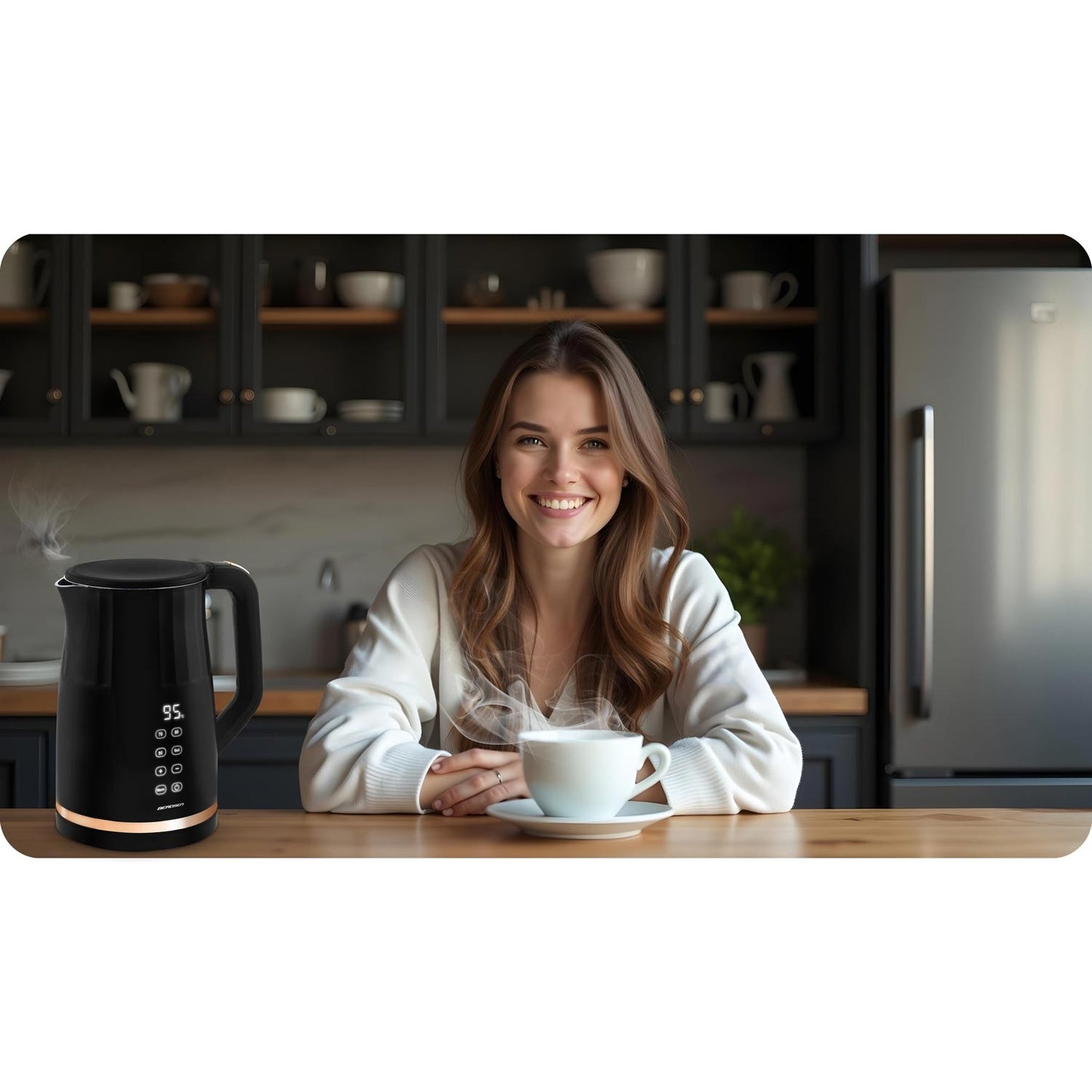 Electric kettle 1.7l Berdsen BD-706 black
