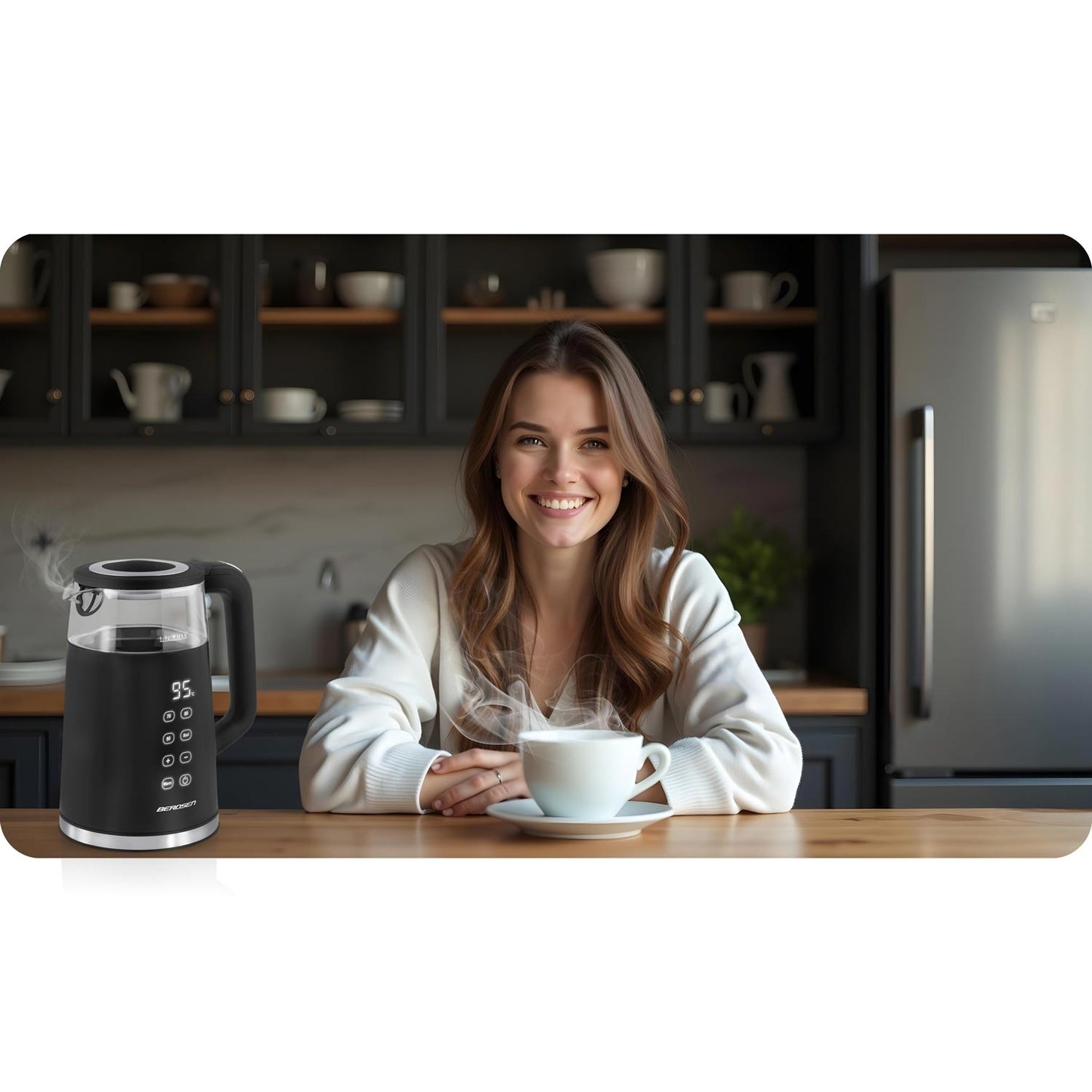 Electric kettle 1.7l Berdsen BD-707 black