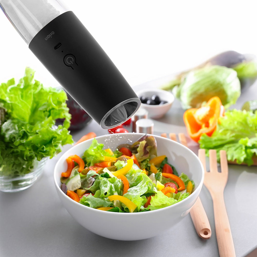 Electric pepper and salt mill with charger 20 cm