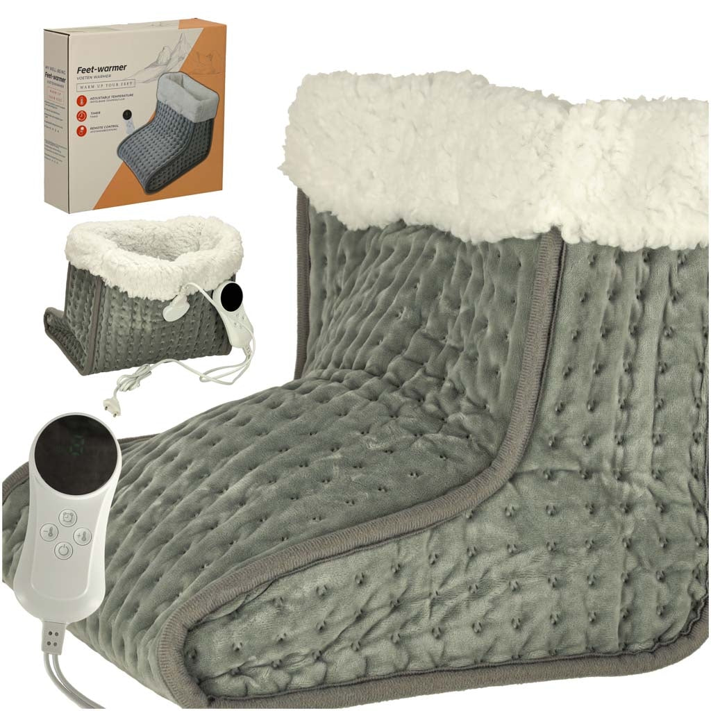 Electric shoe foot warmer with thermostat