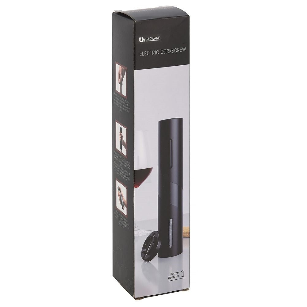 Electric wine opener with foil cutter for quick bottle opening