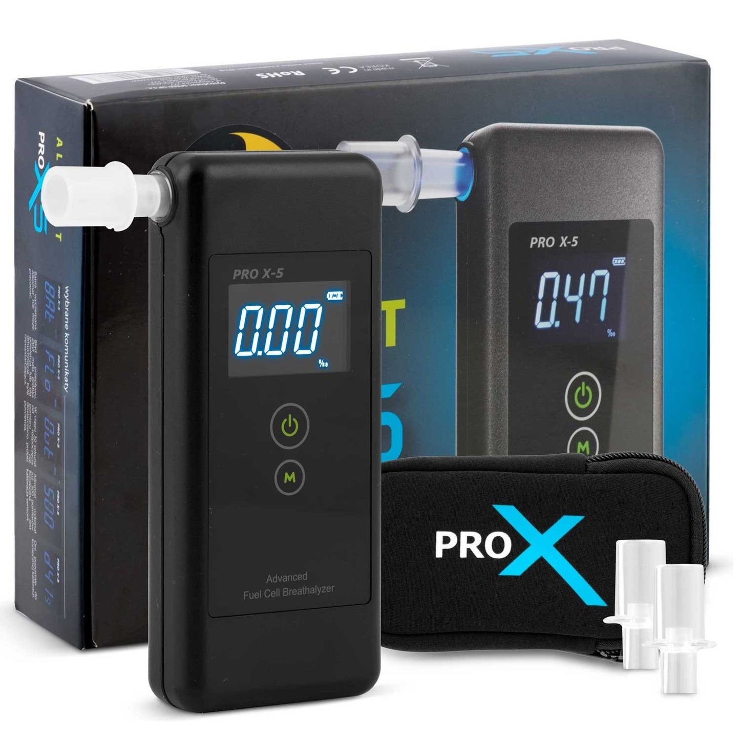 Electrochemical breathalyzer AlcoForce PRO X-5