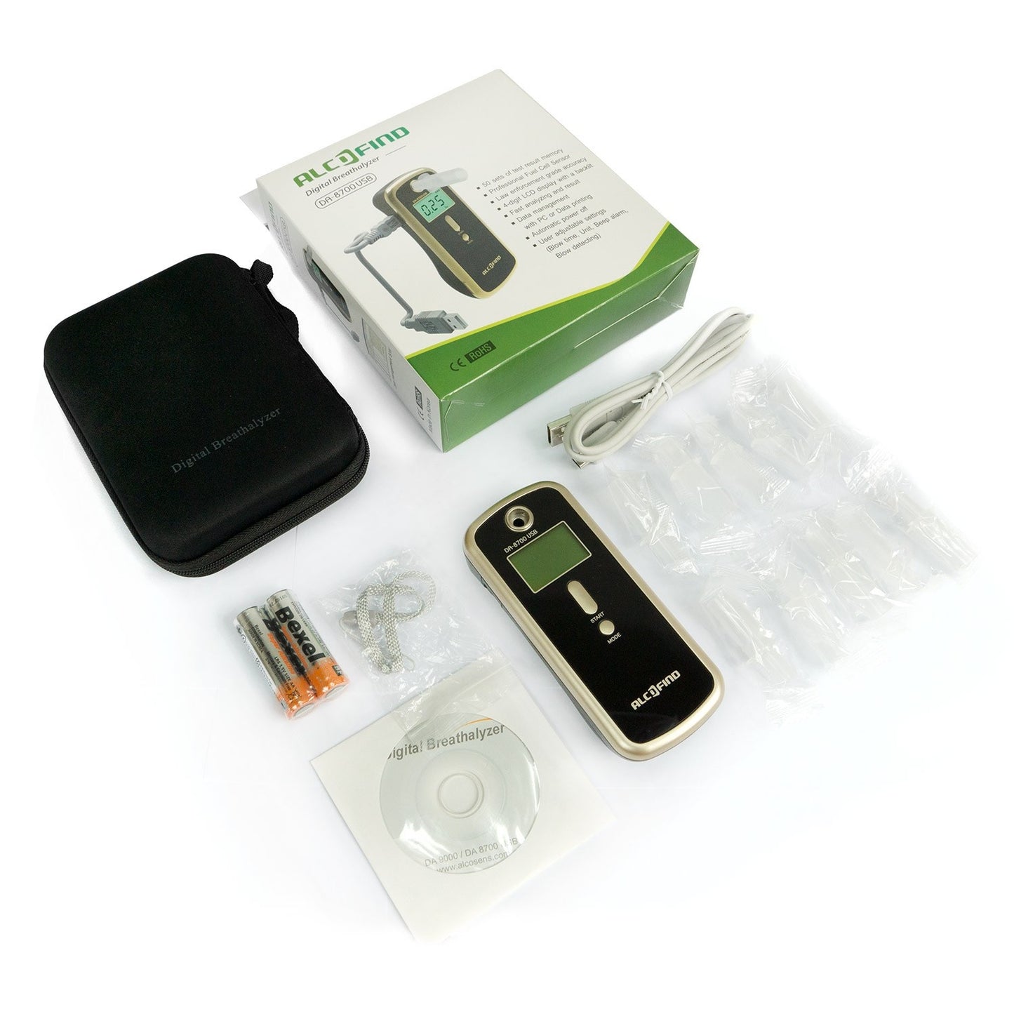 Electrochemical breathalyzer DA 8700