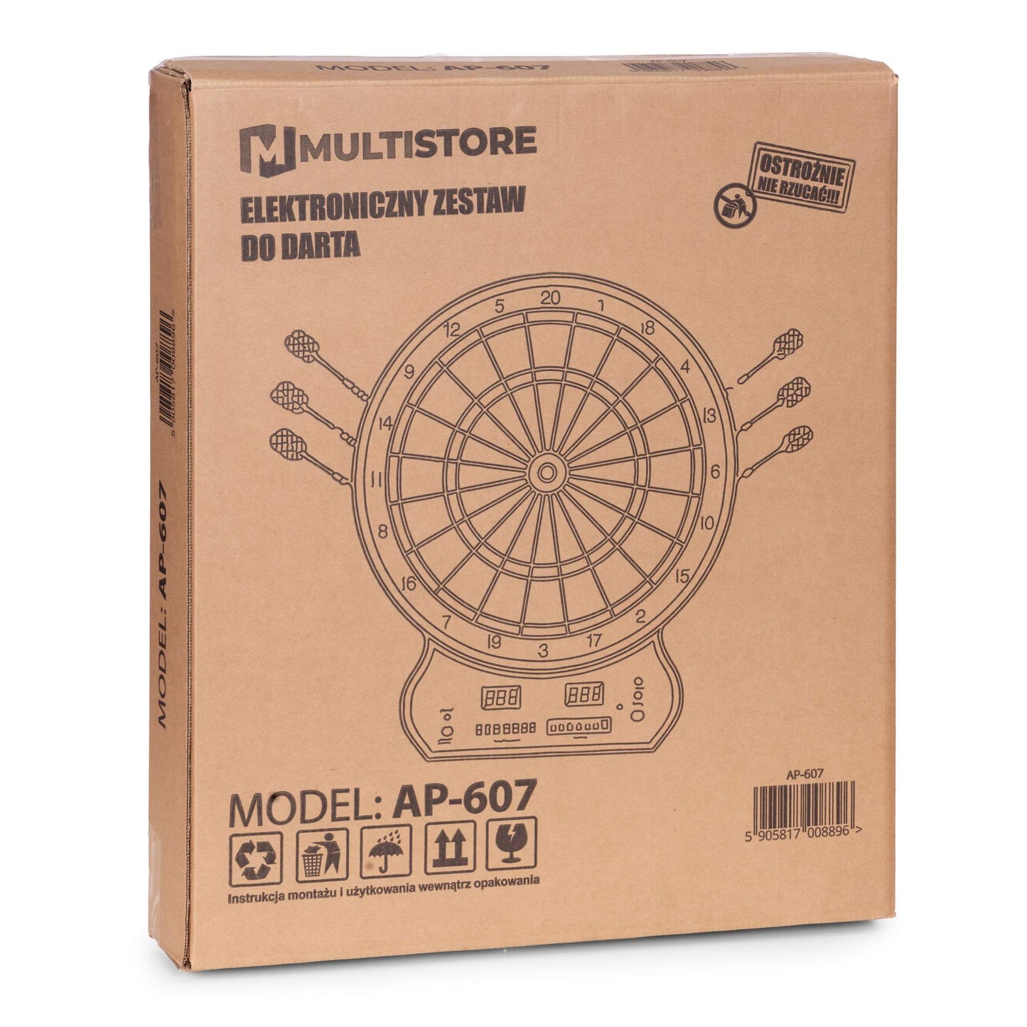Electronic Dartboard Set, 42 cm, 27 Games, 12 Darts