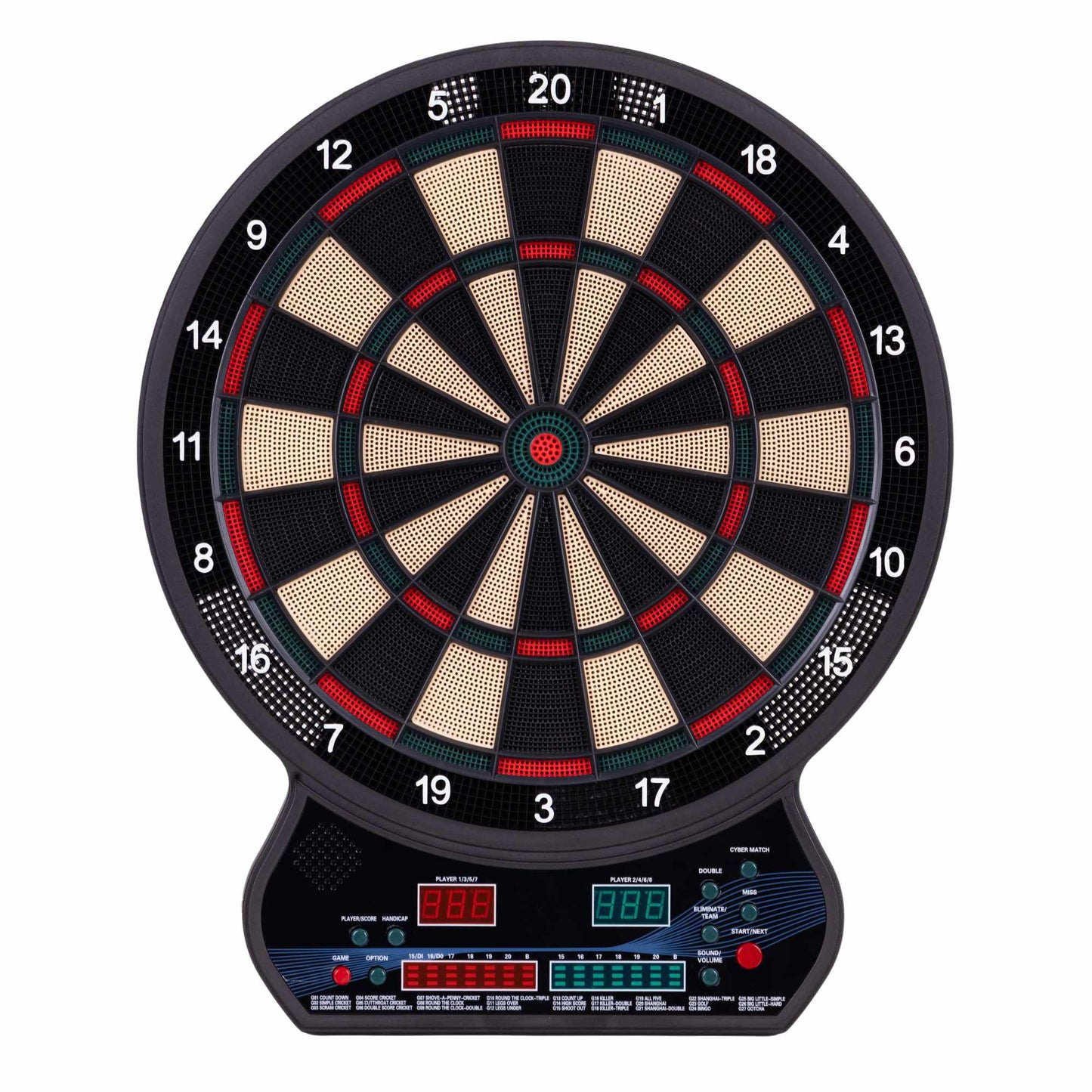 Electronic Dartboard Set, 42 cm, 27 Games, 12 Darts