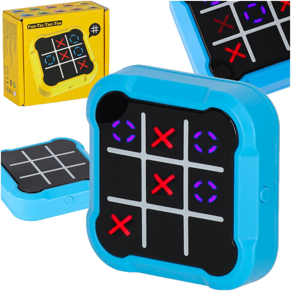 Electronic Tic Tac Toe Game – Portable Blue Console