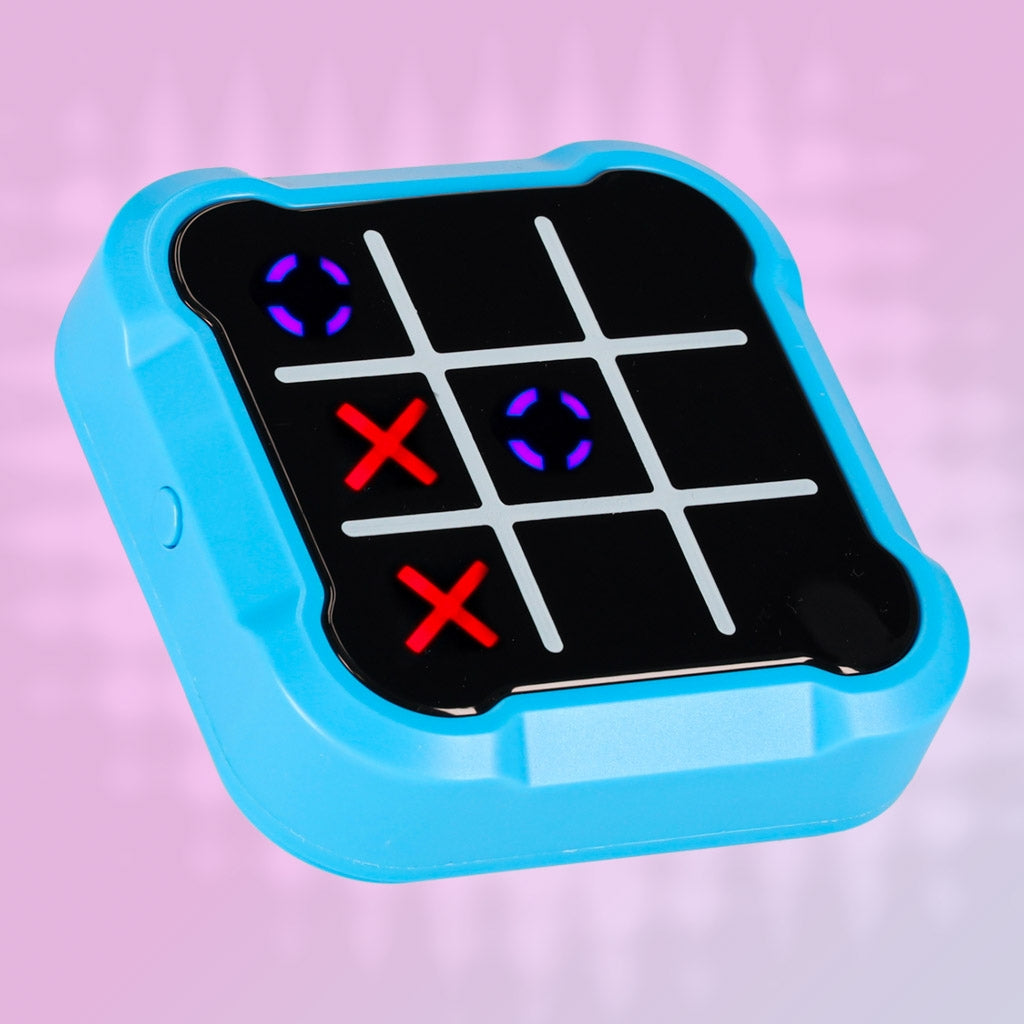Electronic Tic Tac Toe Game – Portable Blue Console