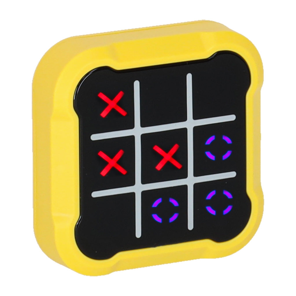 Electronic Tic Tac Toe Game – Portable Yellow Console