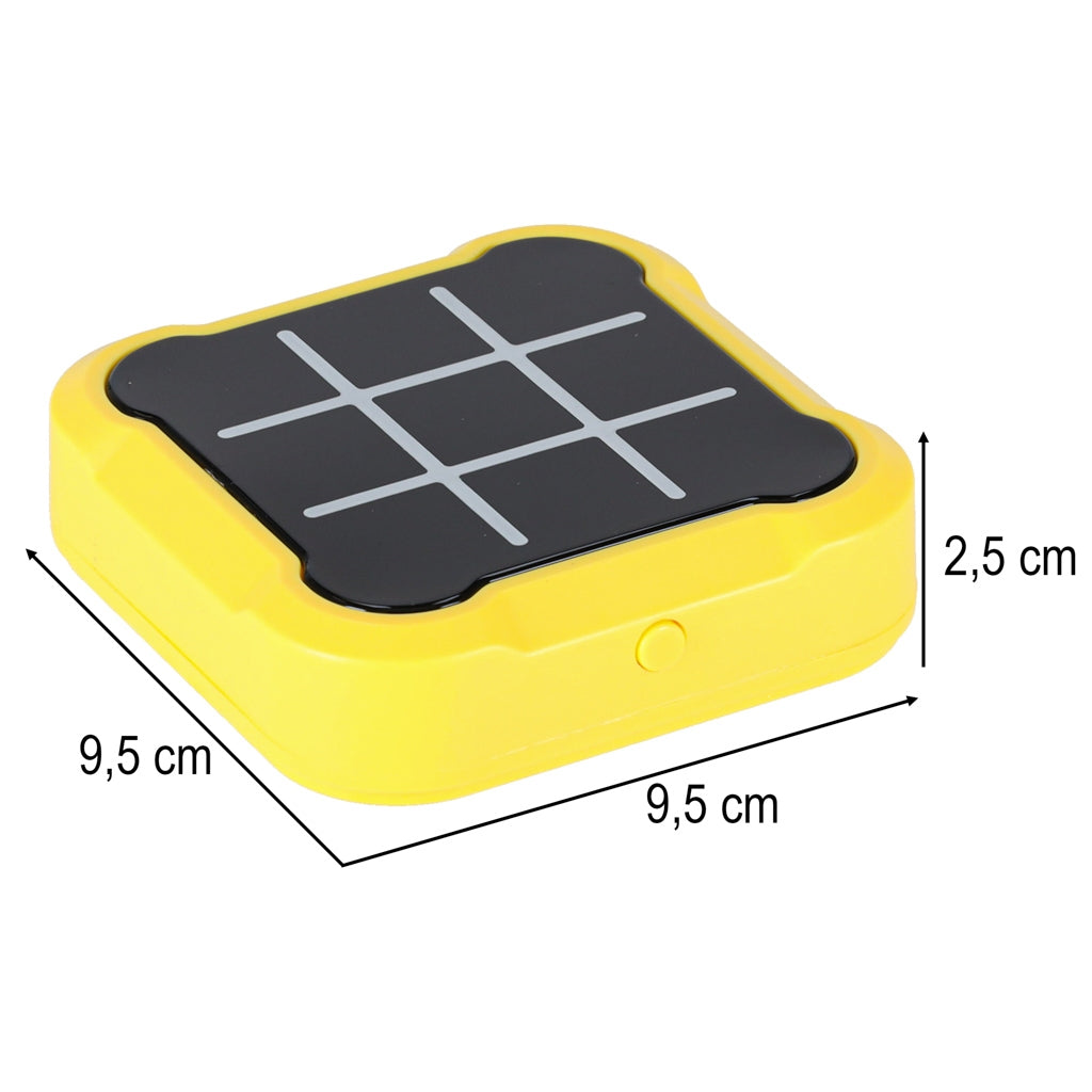 Electronic Tic Tac Toe Game – Portable Yellow Console