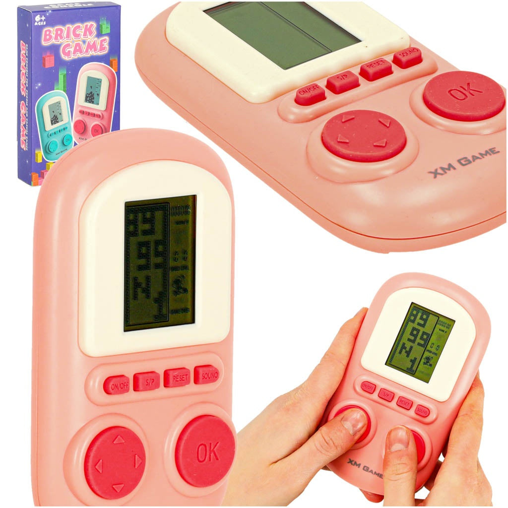Electronic arcade game portable console pink