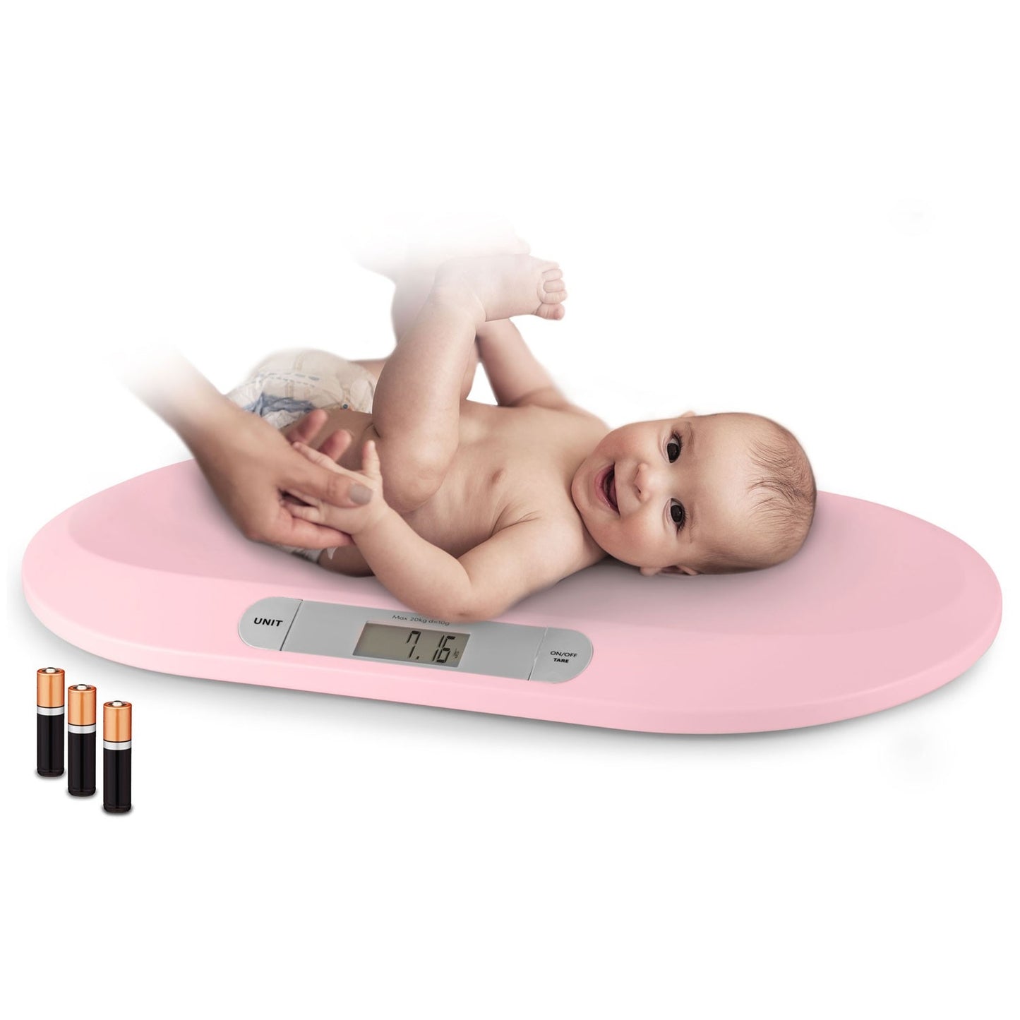 Electronic baby scale BW-144, pink