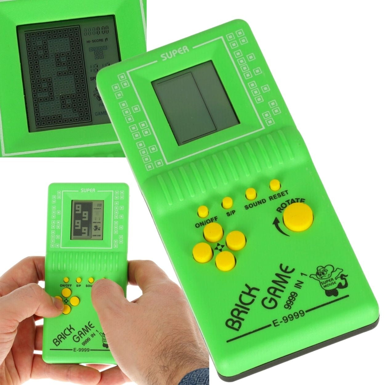 Electronic game Tetris 9999in1 green