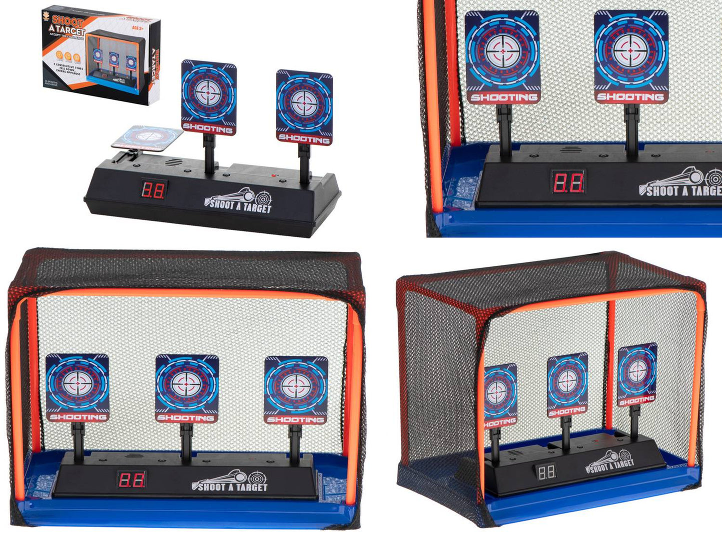 Electronic target shooting target digital box