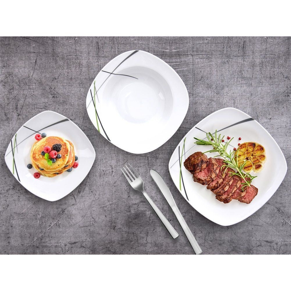 Elegant 16-piece porcelain service for 6 people