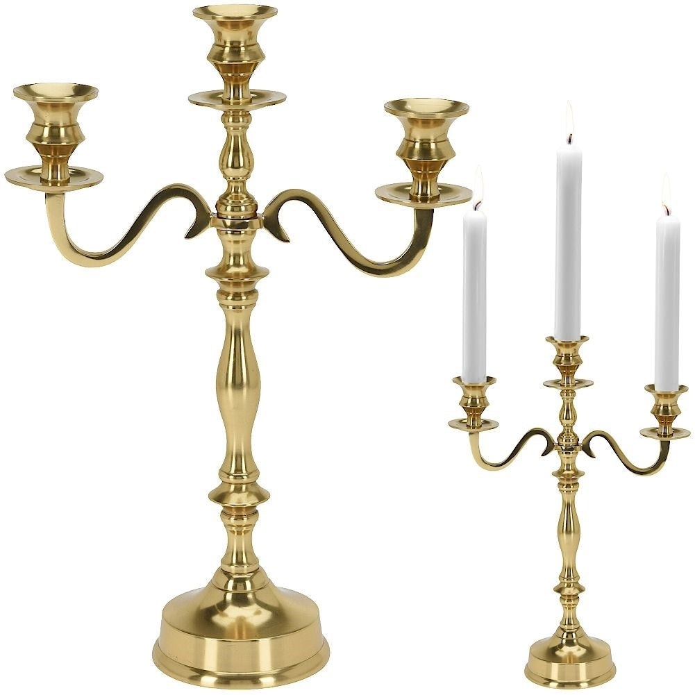 Elegant 3-armed Candlestick in Classic Style