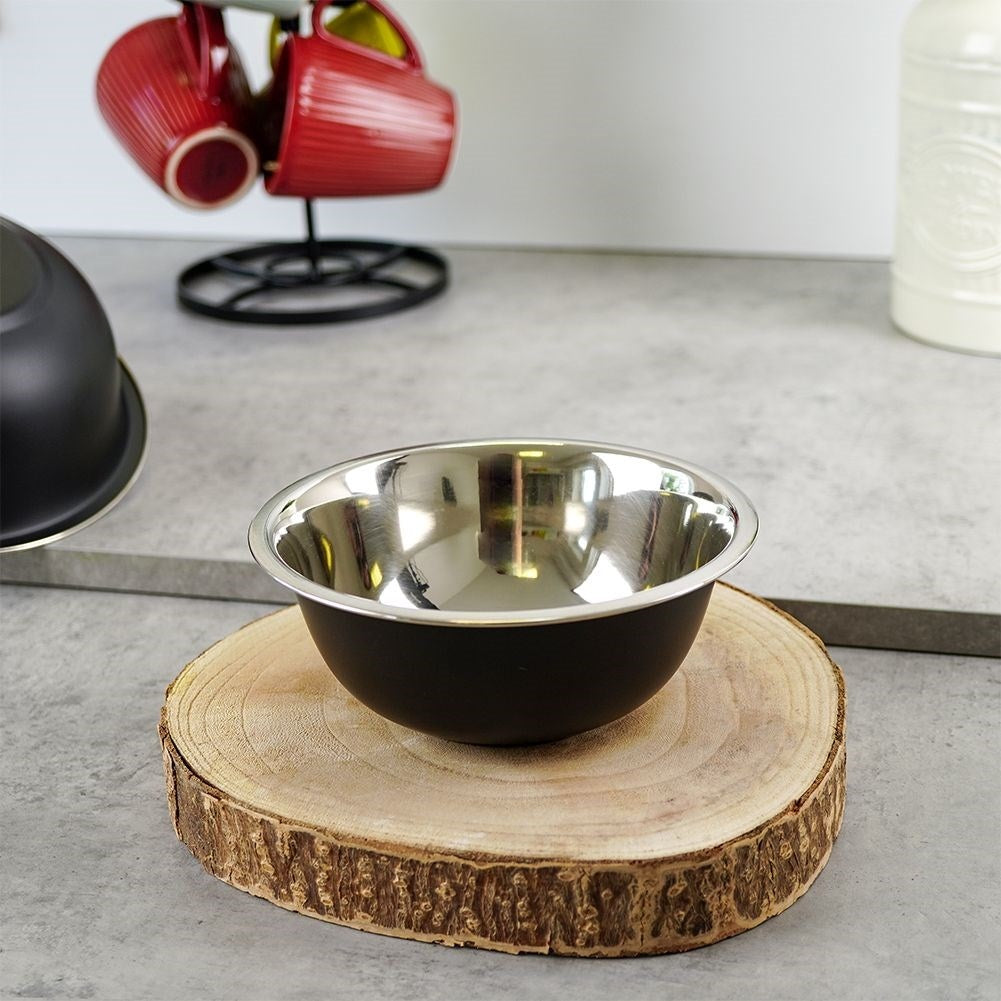 Elegant Black Steel Bowl - Style and Function