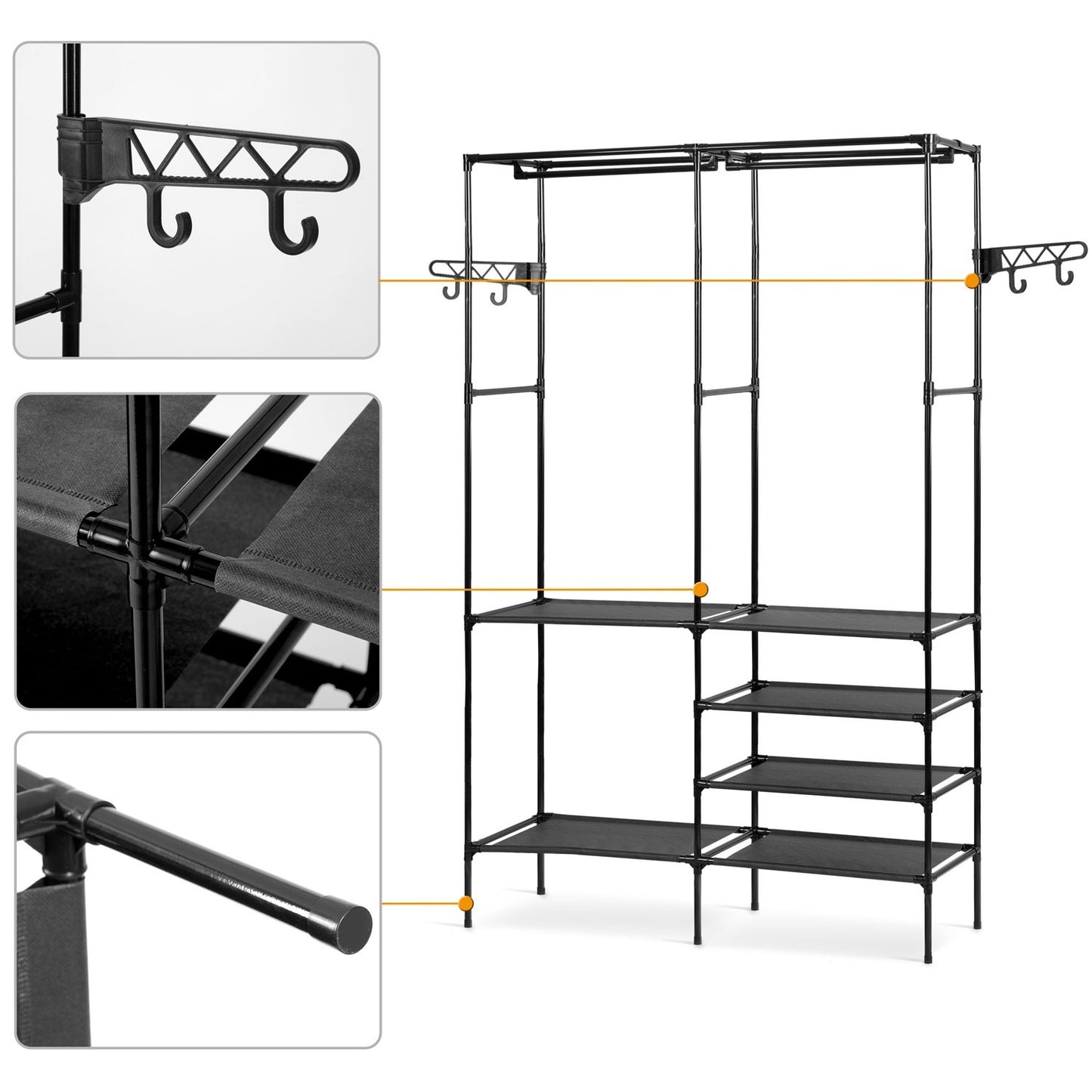 Elegant Clothes hanger Massido 686600 Black