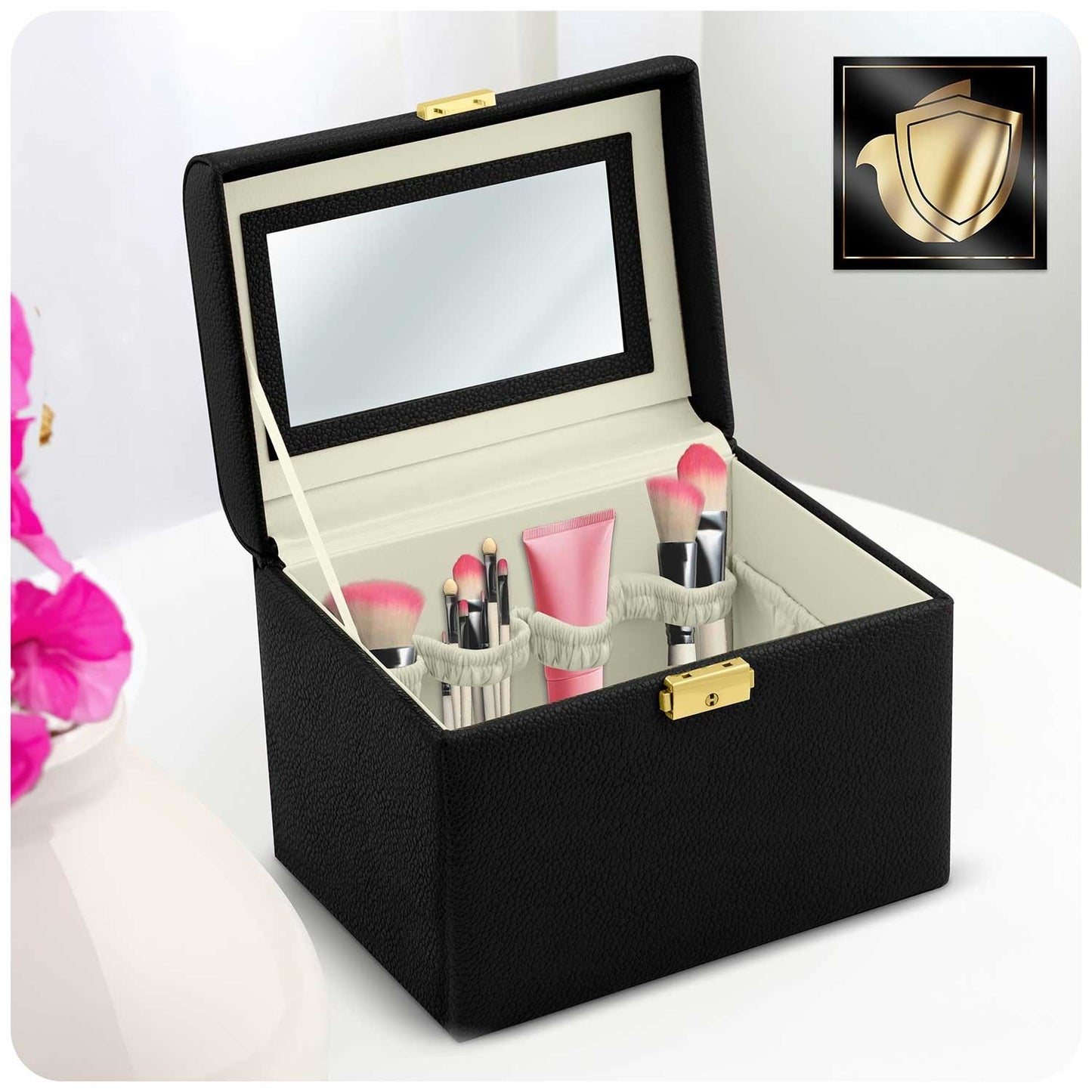 Elegant Cosmetics case Massido MS-706 Black