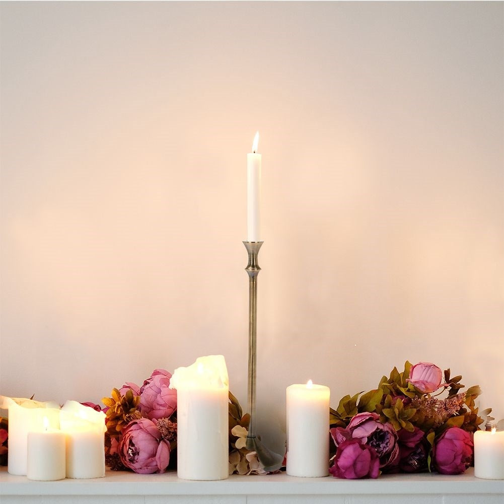 Elegant Gold Candlestick for Long Candles