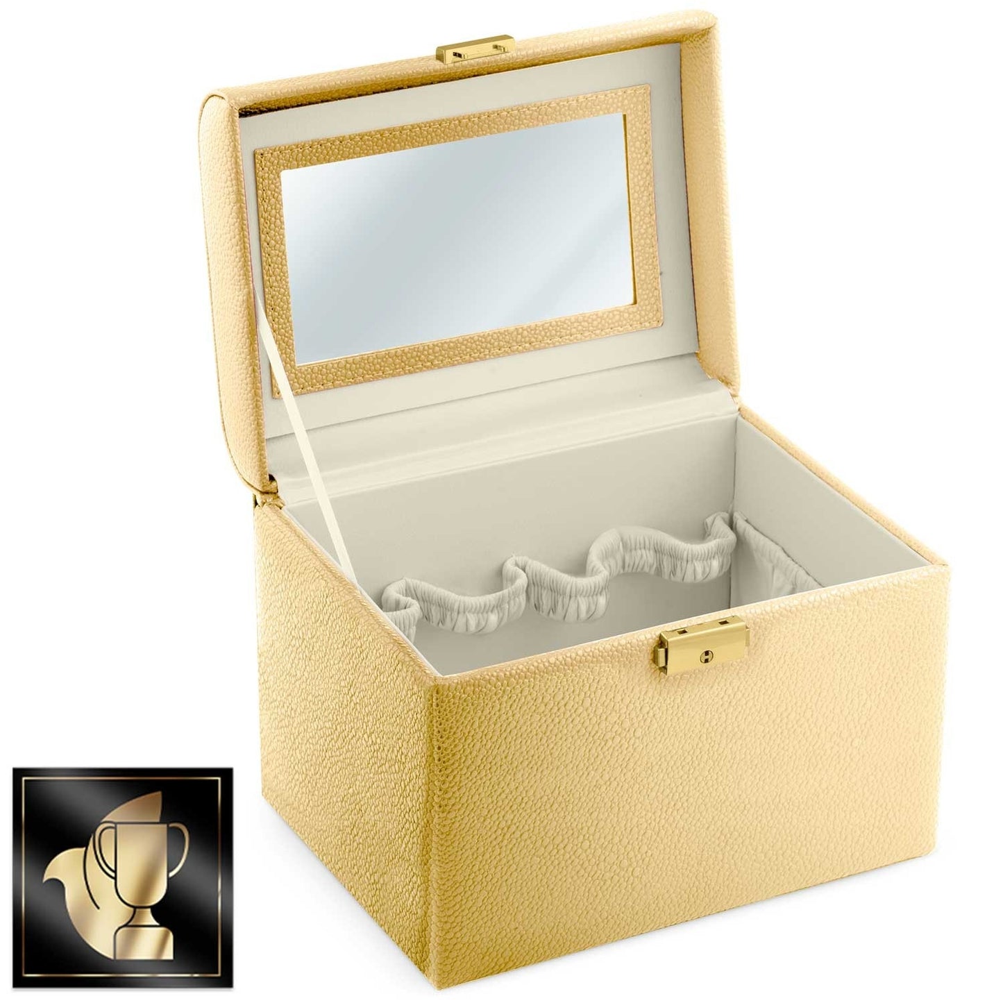 Elegant Gold Cosmetic Case Massido MS-706