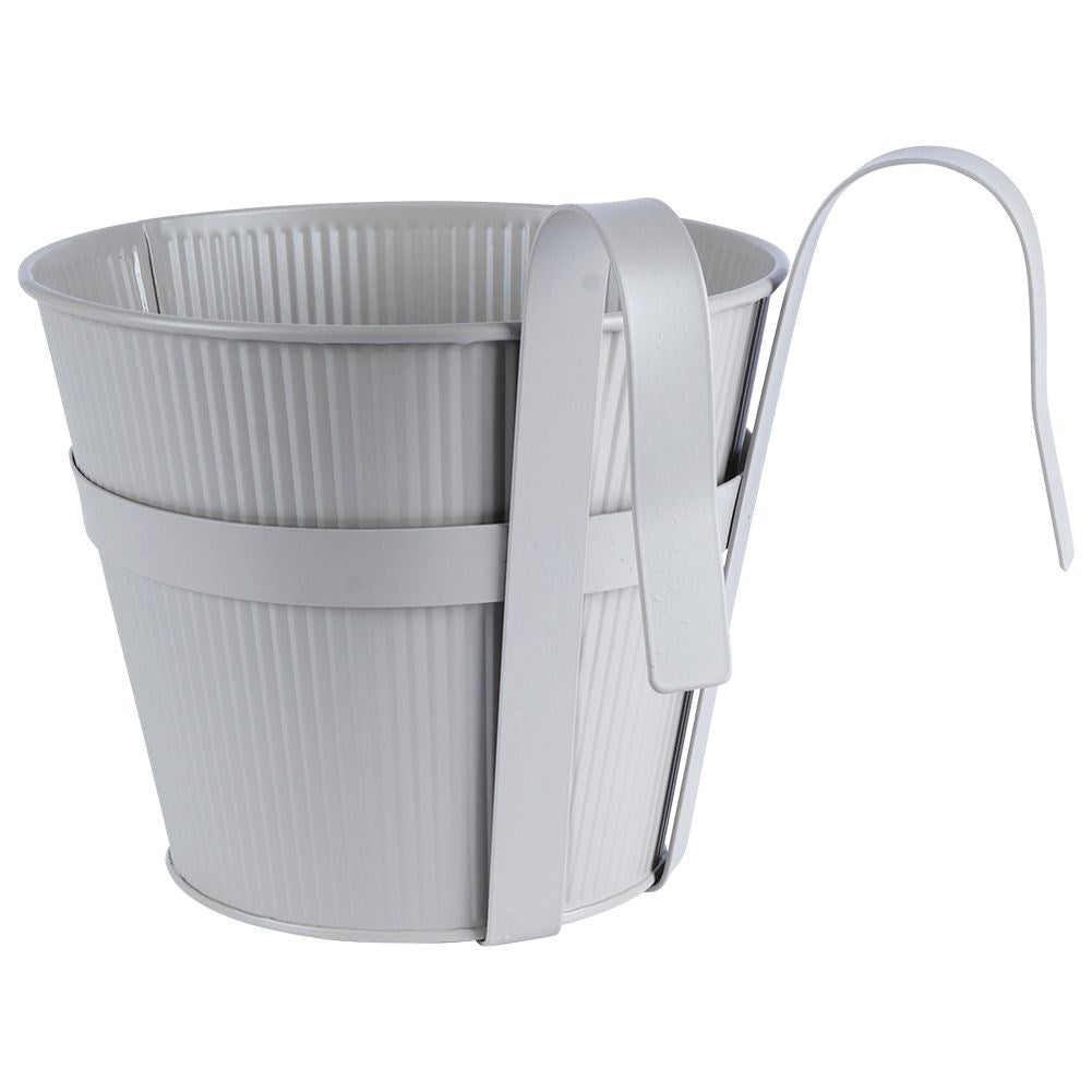 Elegant Gray Hanging Balcony Pot