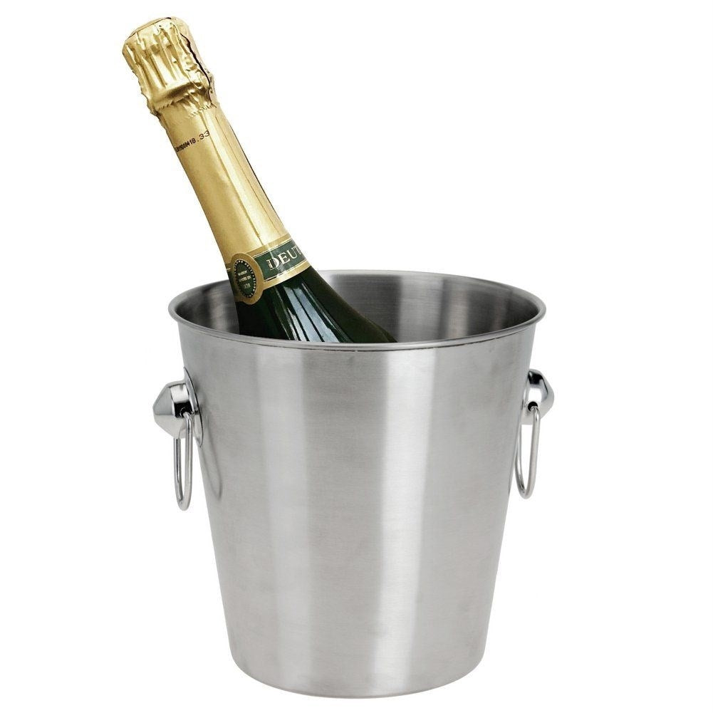 Elegant Ice Bucket in Matt Stainless Steel for Party and Everyday
