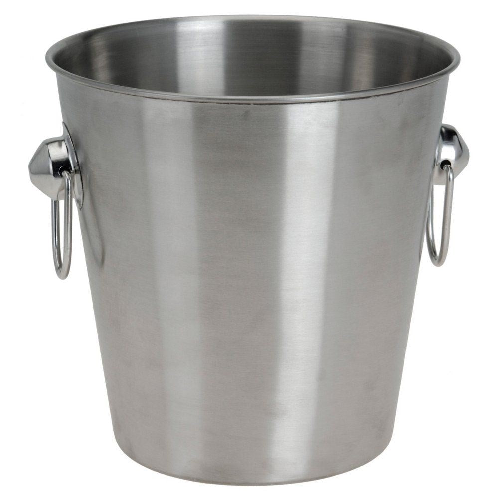 Elegant Ice Bucket in Matt Stainless Steel for Party and Everyday