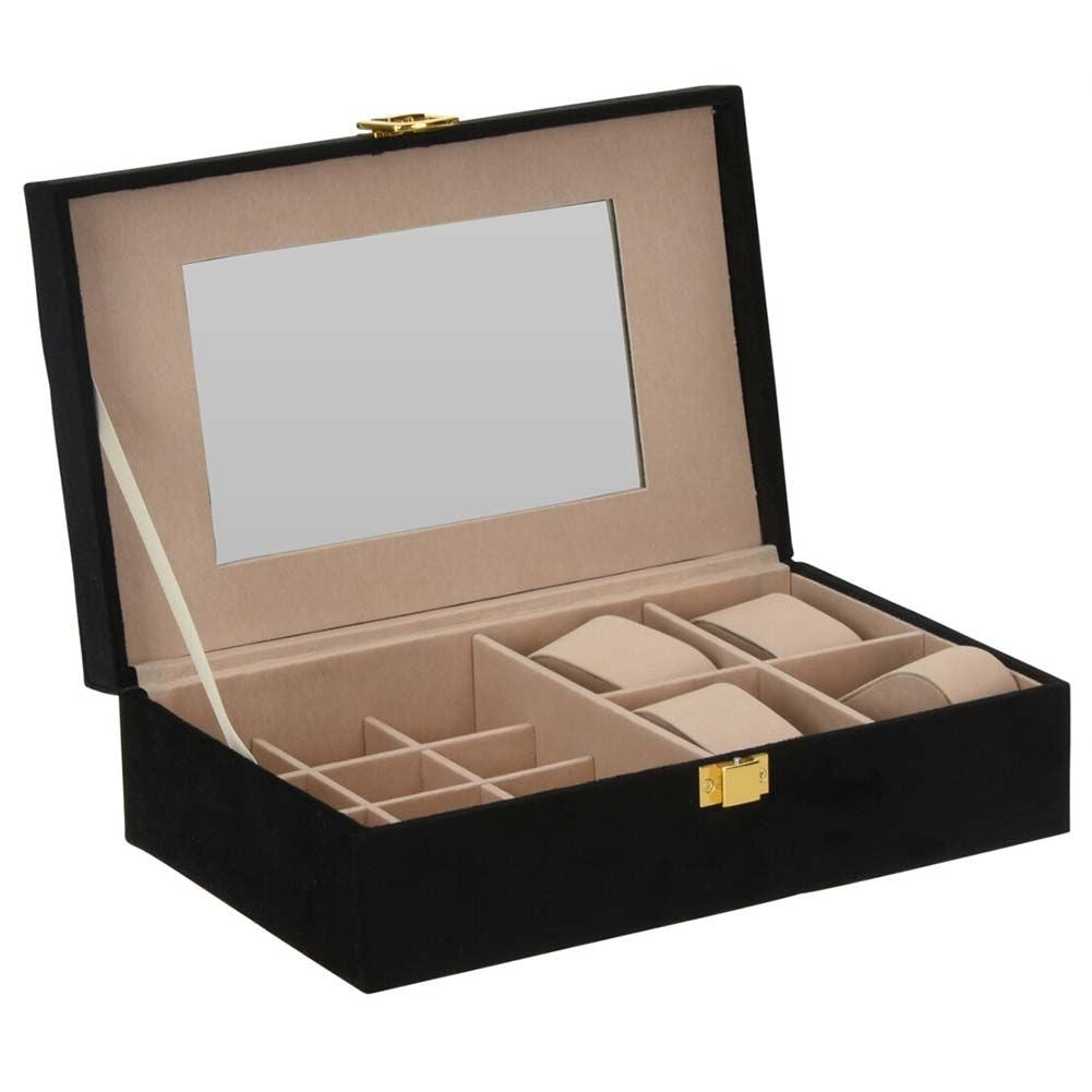Elegant Jewelery Box for Jewelery and Watches with Mirror