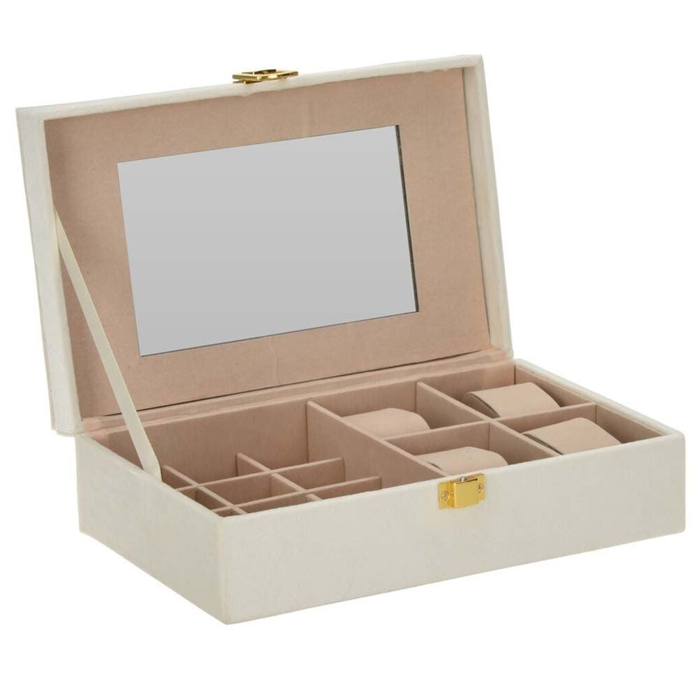 Elegant Jewelery and Watch Storage with Mirror