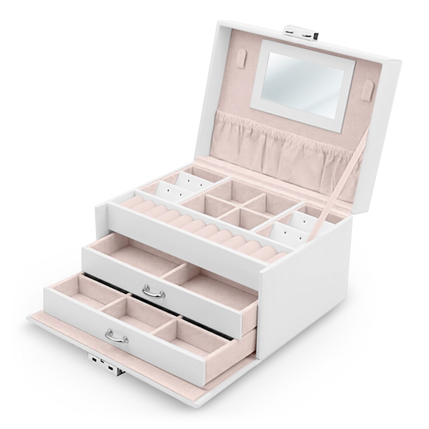 Elegant Jewelry Box MS-700 Massido - White