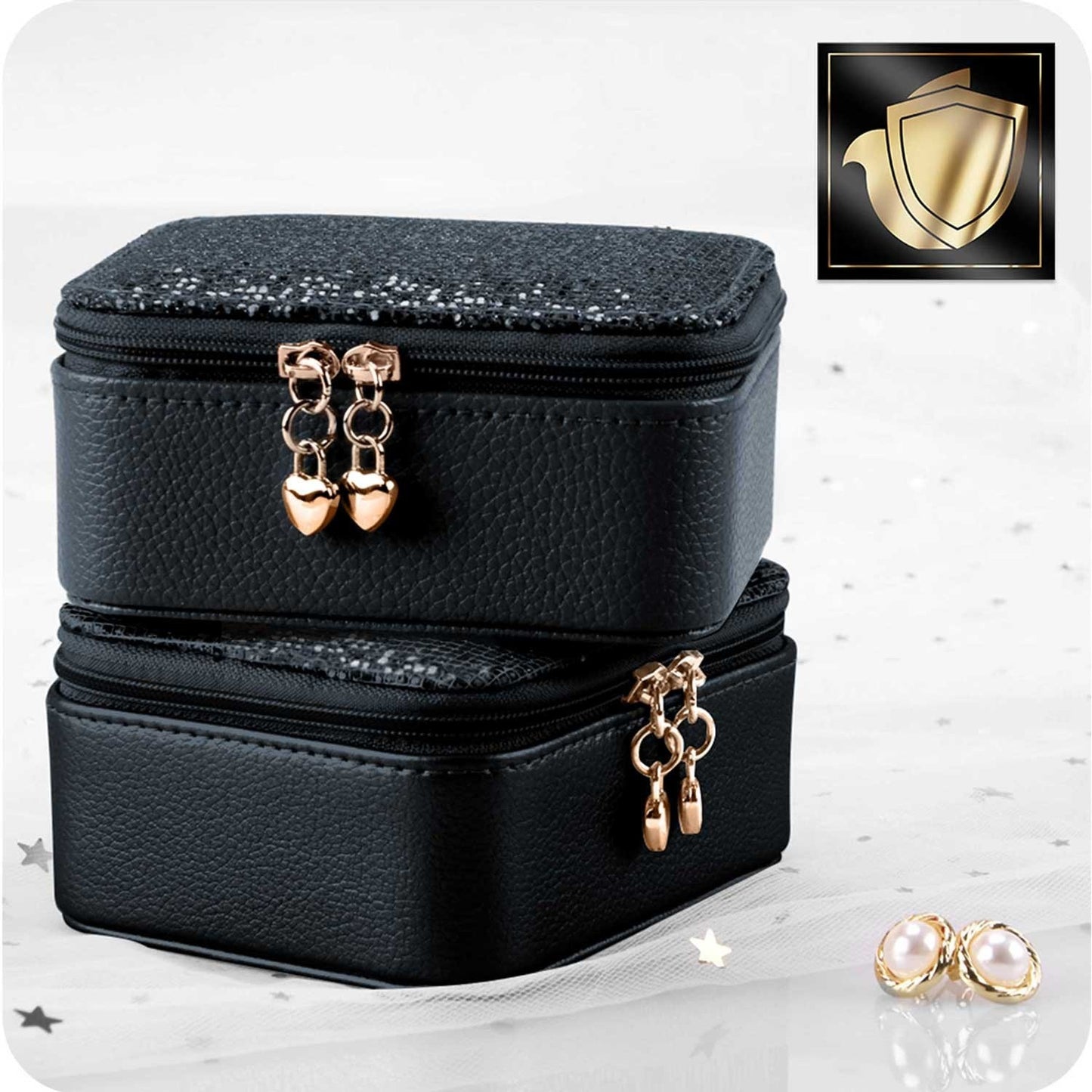 Elegant Jewelry Box MS-701 Massido - Black