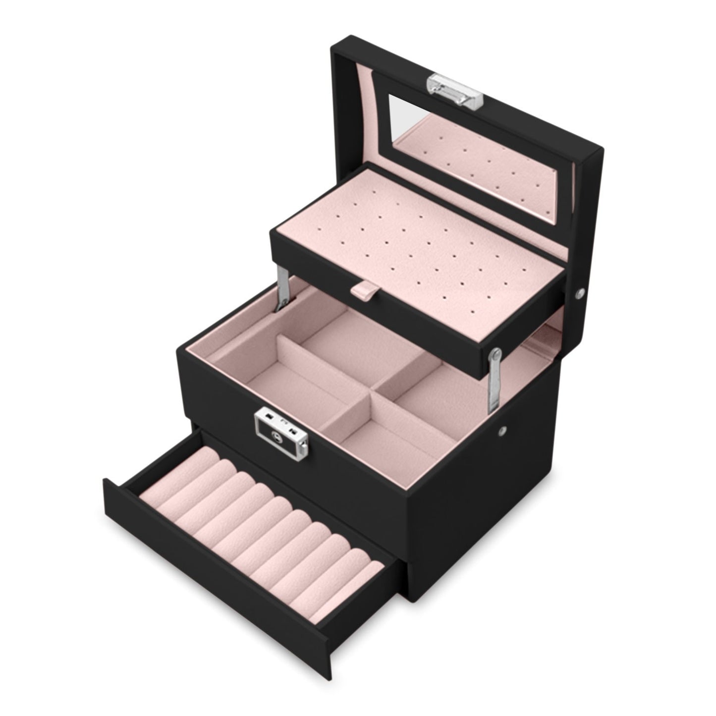 Elegant Jewelry Box MS-704 Massido - Black