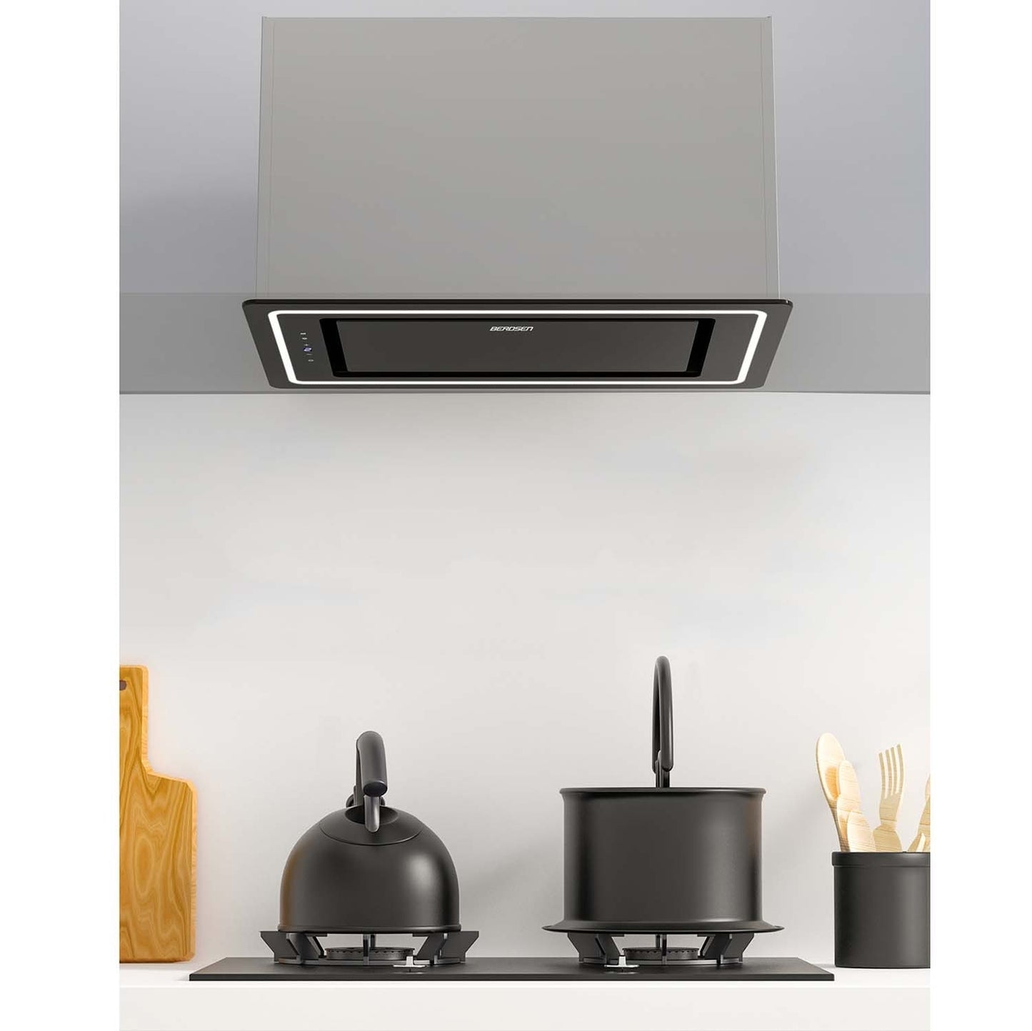 Elegant Kitchen hood 52 cm Black Berdsen BT-239