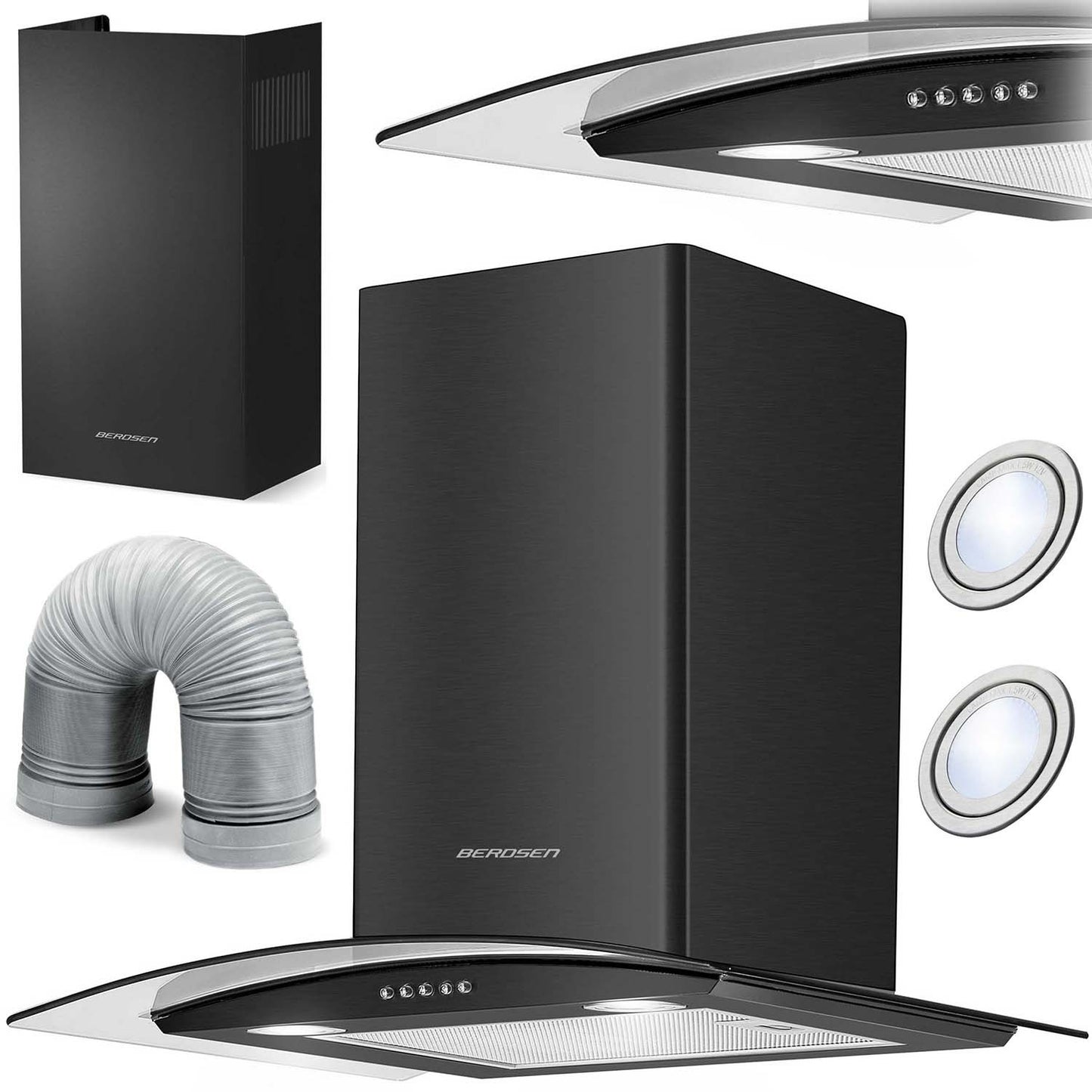 Elegant Kitchen hood 60 cm Berdsen BT-201
