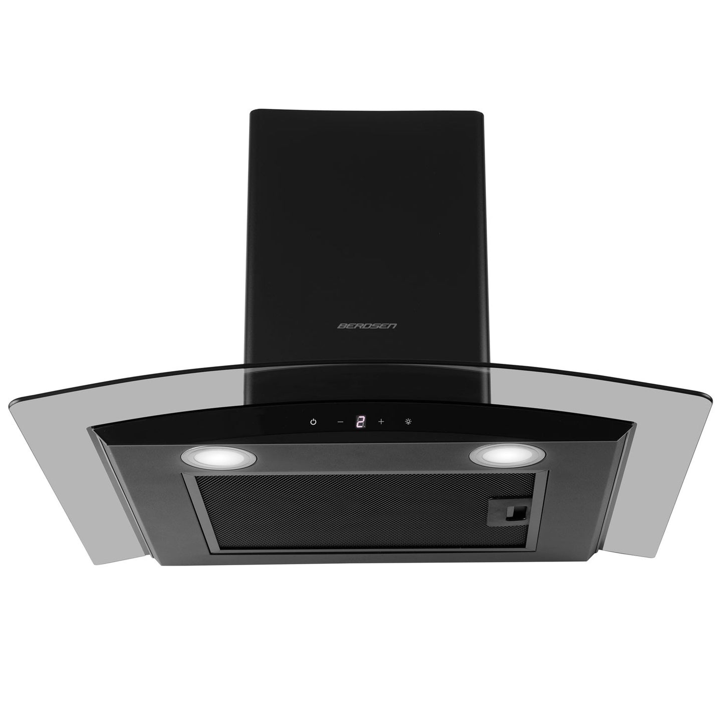 Elegant Kitchen hood 60 cm Black Berdsen BT-216