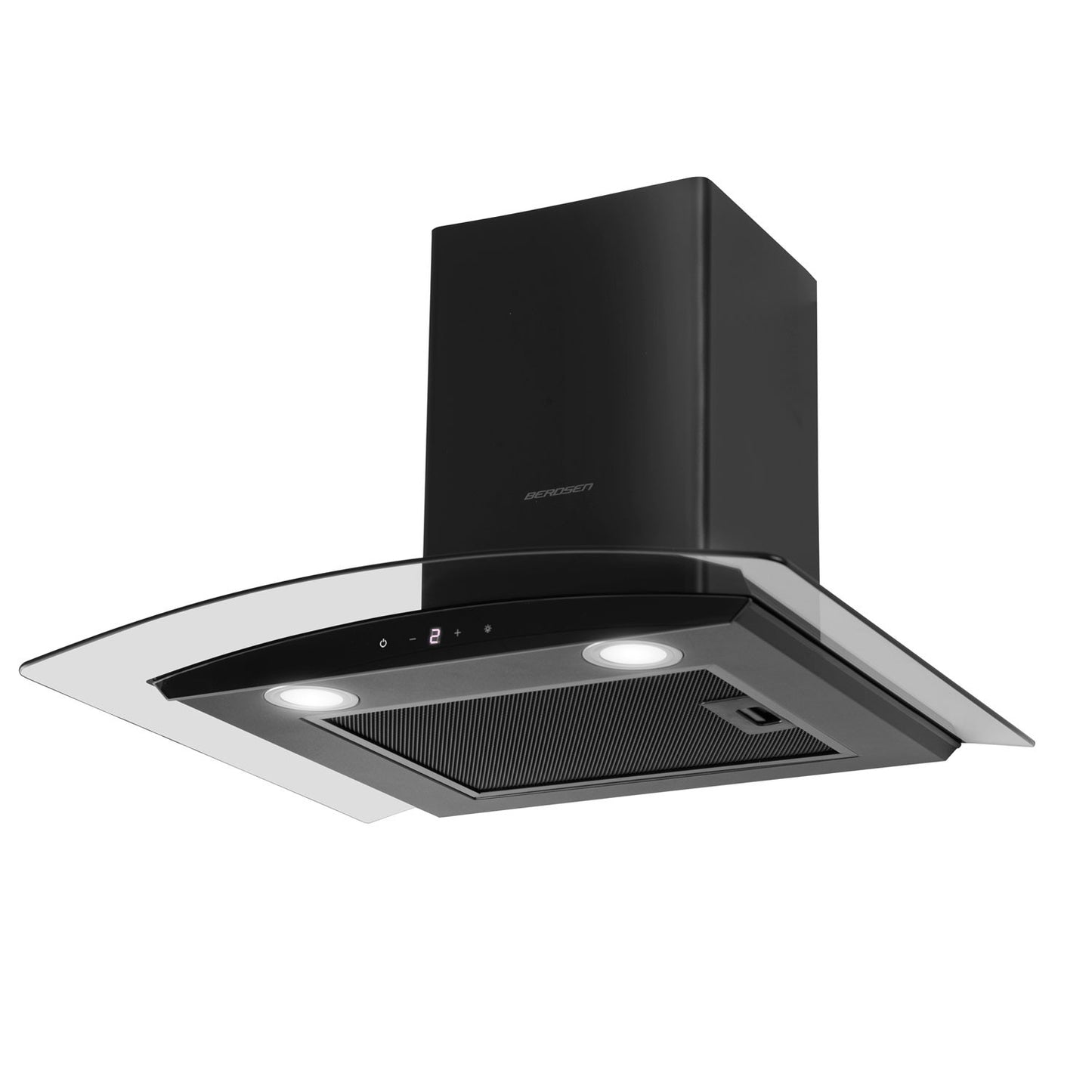 Elegant Kitchen hood 60 cm Black Berdsen BT-216
