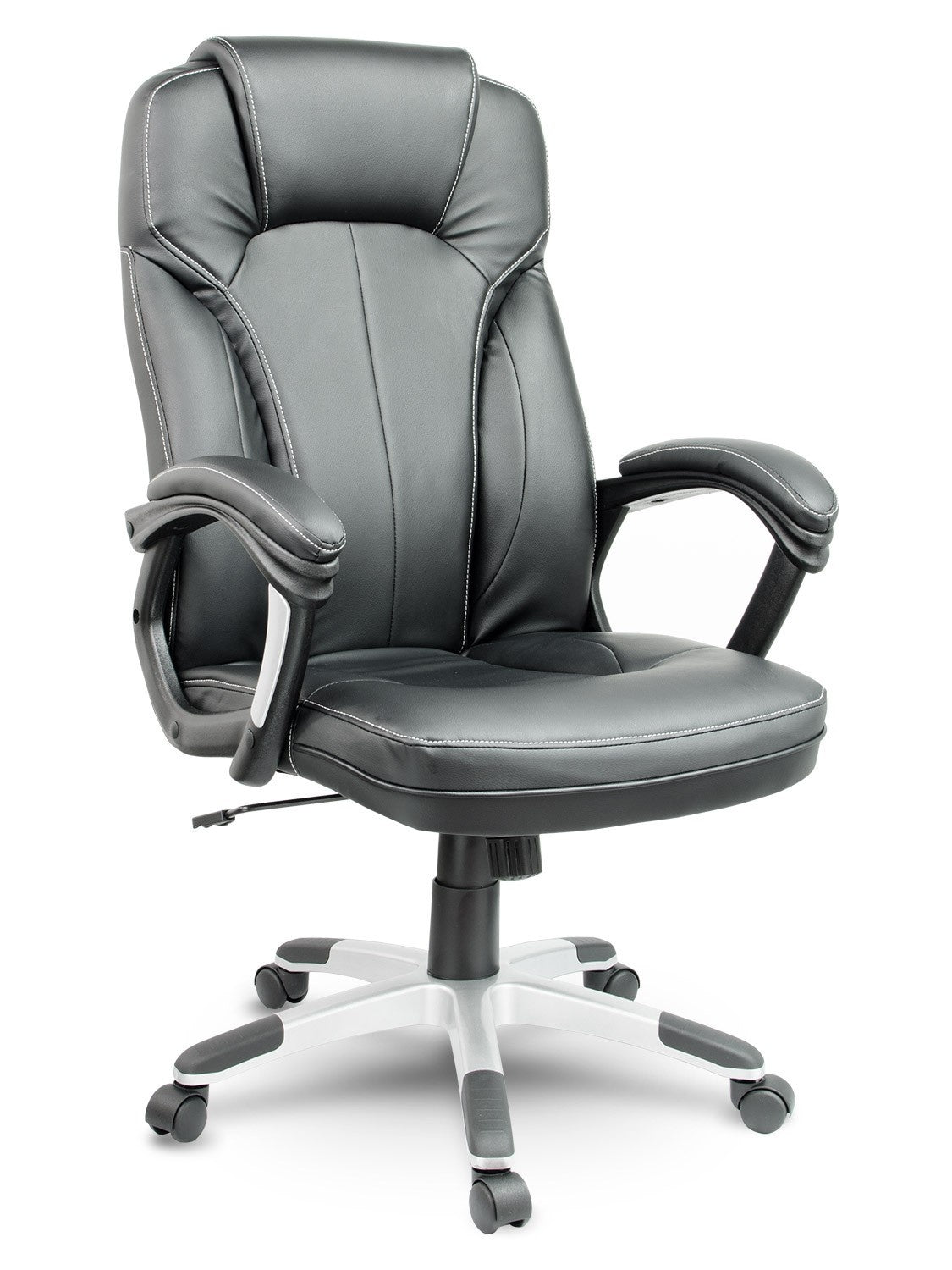Elegant Leather Office Chair, Sofotel EG-222, Black