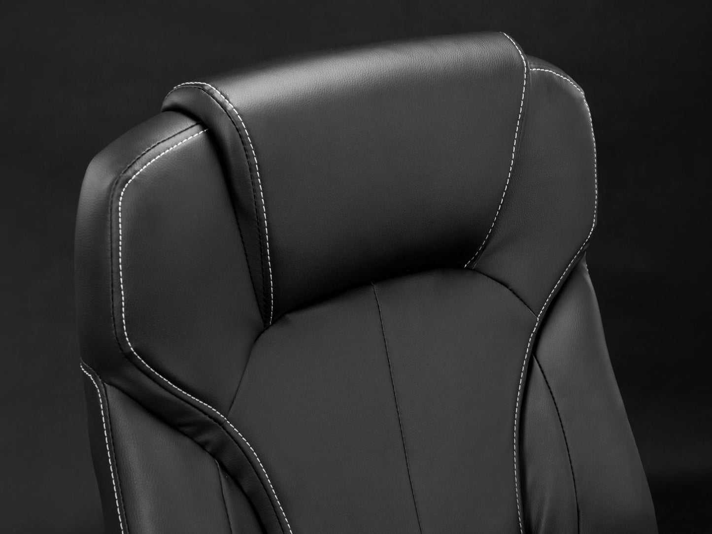 Elegant Leather Office Chair, Sofotel EG-222, Black