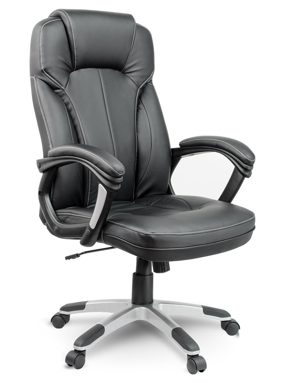 Elegant Leather Office Chair, Sofotel EG-222, Black