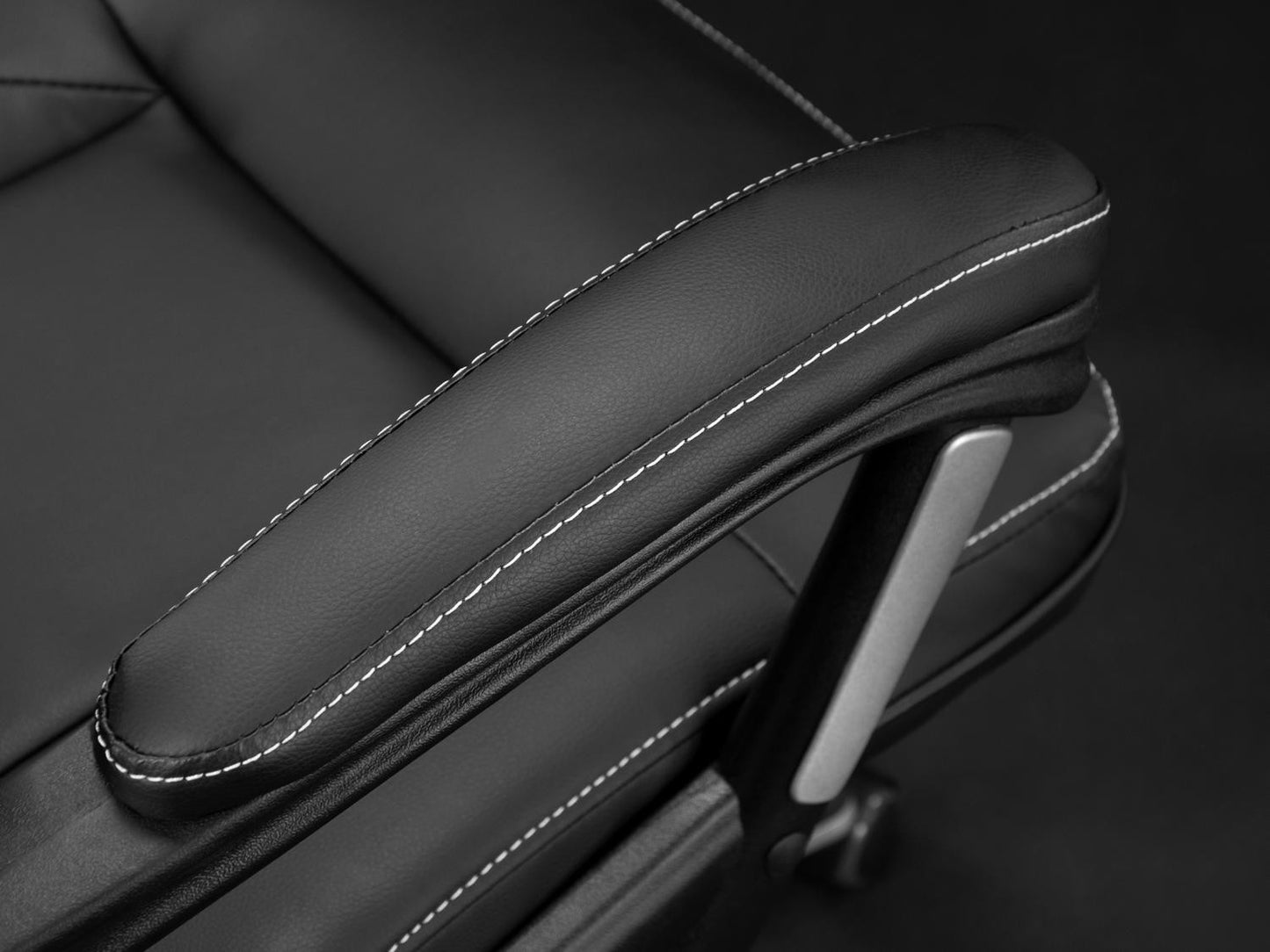 Elegant Leather Office Chair, Sofotel EG-222, Black