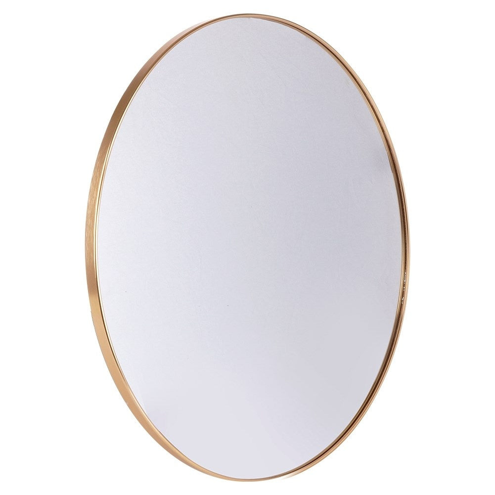 Elegant Round Wall Mirror with Gold Frame