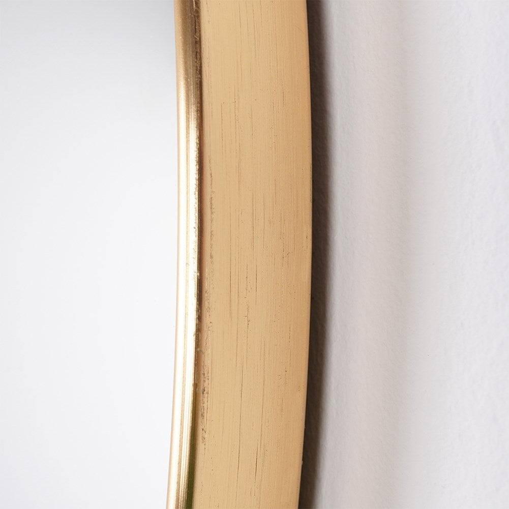 Elegant Round Wall Mirror with Gold Frame