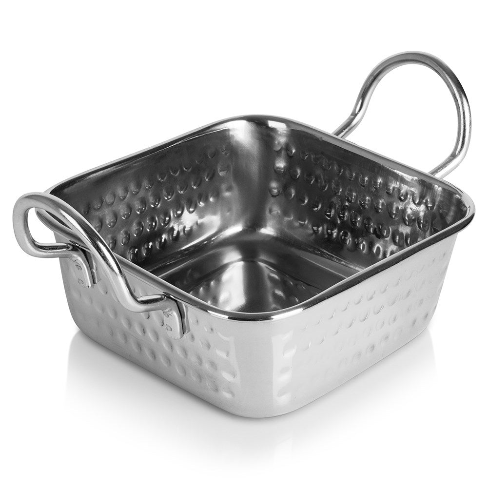 Elegant Serving Platter in Mini Pot of Stainless Steel